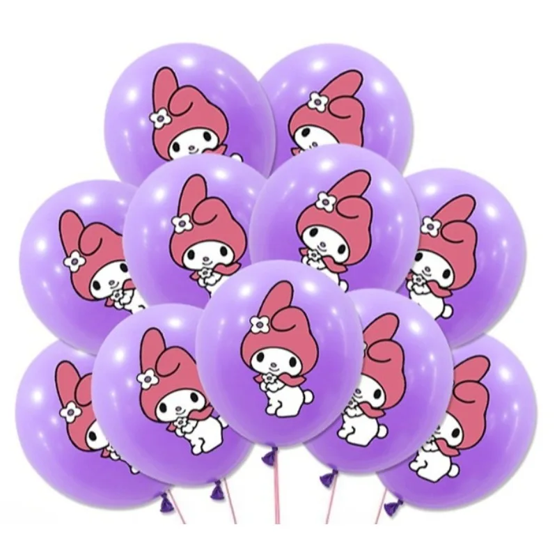 3/6/18 قطعة 12 بوصة كارتون ماي ميلودي كورومي، مجموعة بالونات اللاتكس، لحفلات المهرجانات للأولاد والبنات، استحمام الطفل، ديكورات الحفلات