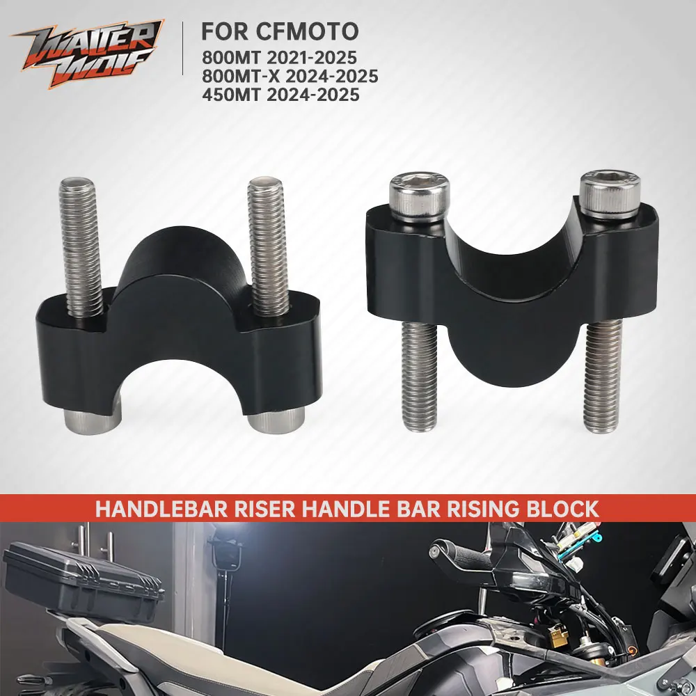 2025 800MT-X 450MT 20mm Handlebar Riser For CFMoto MT450 800MT CF MOTO 450 800 MT MT-X 2021-2024 28mm Bar Mount Rising Block