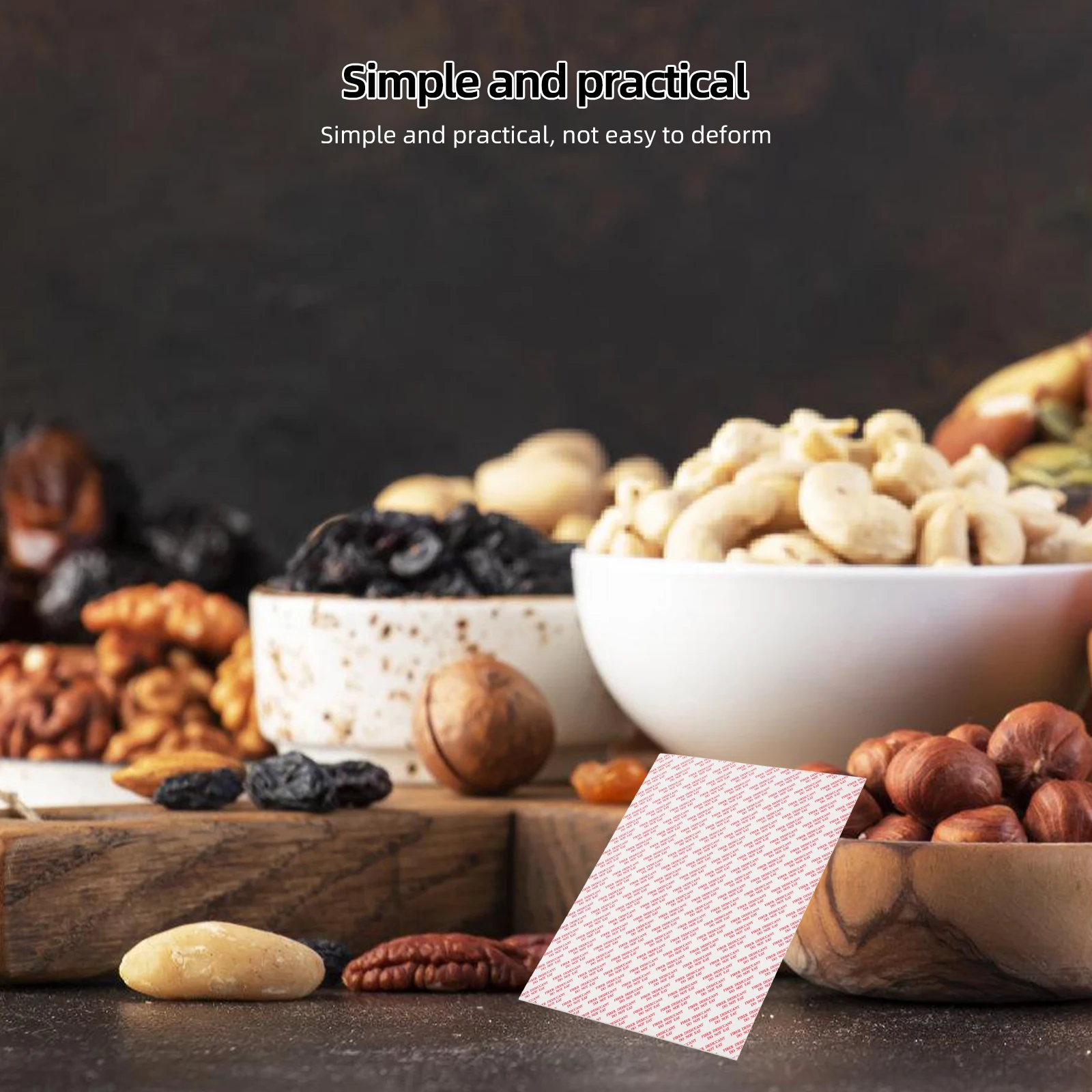 

50Pcs Food Drying Sheets Plant Fibre Moisture Absorbers for Food Storage Long-Lasting Absorbent Slices Moisture Absorbing Sheet