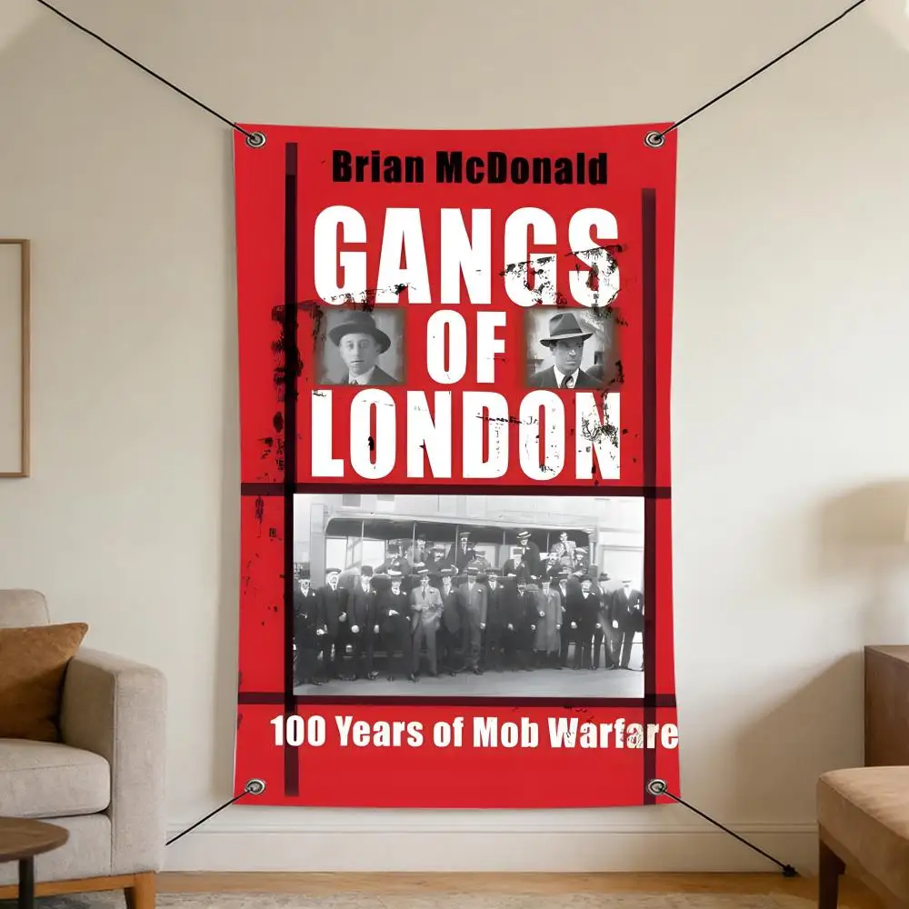 TV G-Gangs O-Of L-London Flags Cozy Home Flag 4 Grommets Anti-Wrinkle Waterproo  Indoor
