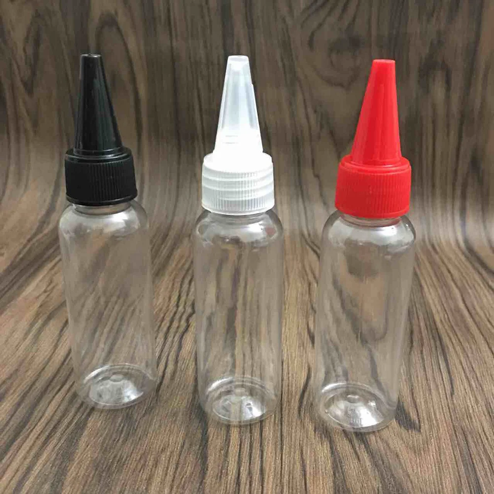 

12Pcs Tip Applicator Bottles Clear Plastic Squeeze Bottles Precise Liquid Dispensers 40ml Pet Durable Rust Proof for Condiments
