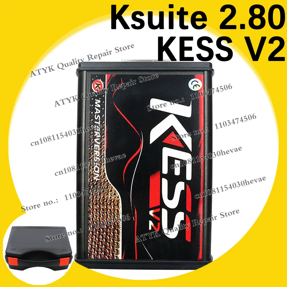 KESS V2 V5.017 Ksuite 2.80 Unlimited 2.80 EU Red SW Master Tuning ECU Programmer KESS OBD2 Scanner Automotriz Inspection Tools