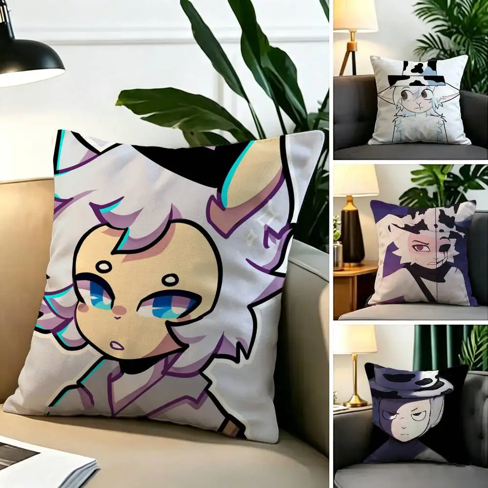 Slendytubbies 3 Guardian  Square Double-Sided printed Pillow Case Bedroom Bedside Pillow Sofa Cushion Cover