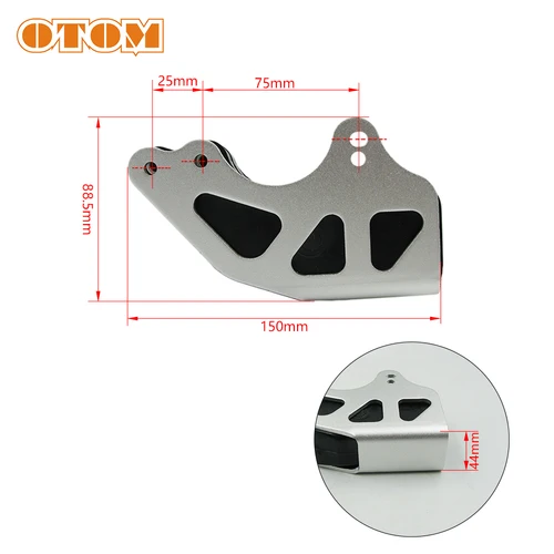 Imagen 2 del producto Protector de Cadena de Motocicleta OTOM, Cubierta de Marco, Almohadilla Protectora para KTM EXC EXCF SX SXF 125 200 250 300 350 400 450 525 2001-2007