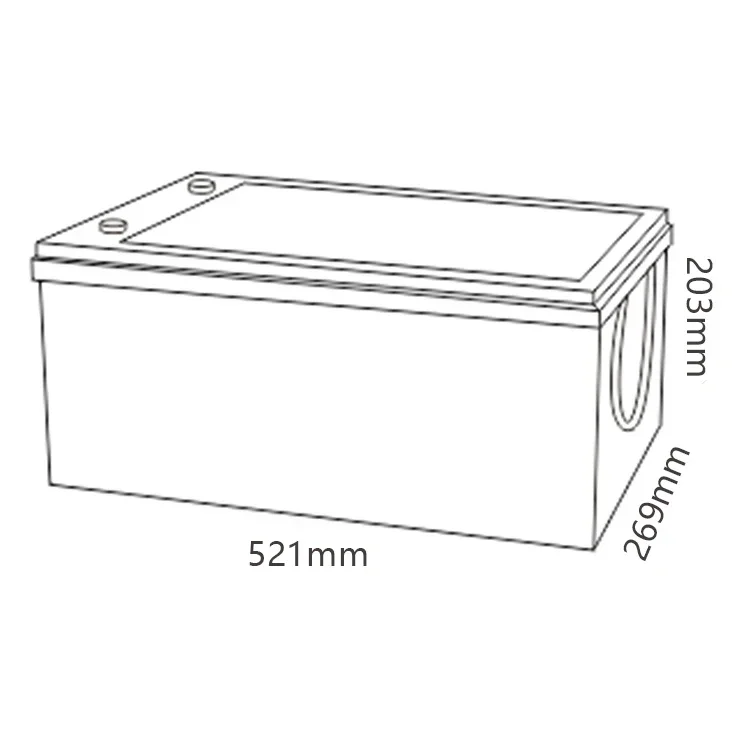 MHB MMD220-12 12V 220Ah Batería solar de ciclo profundo AGM de plomo ácido para almacenamiento de energía Sistema UPS Célula seca