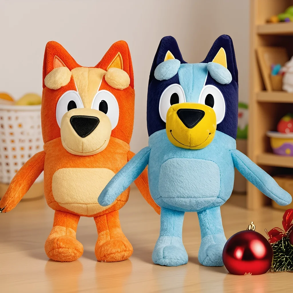Juguetes de peluche de dibujos animados, 15cm/30cm, Bluey Dog Bingo Family, peluche de perro, animales de peluche suaves, muñecos, regalos de cumpleaños, muñeco de compañía Bluey