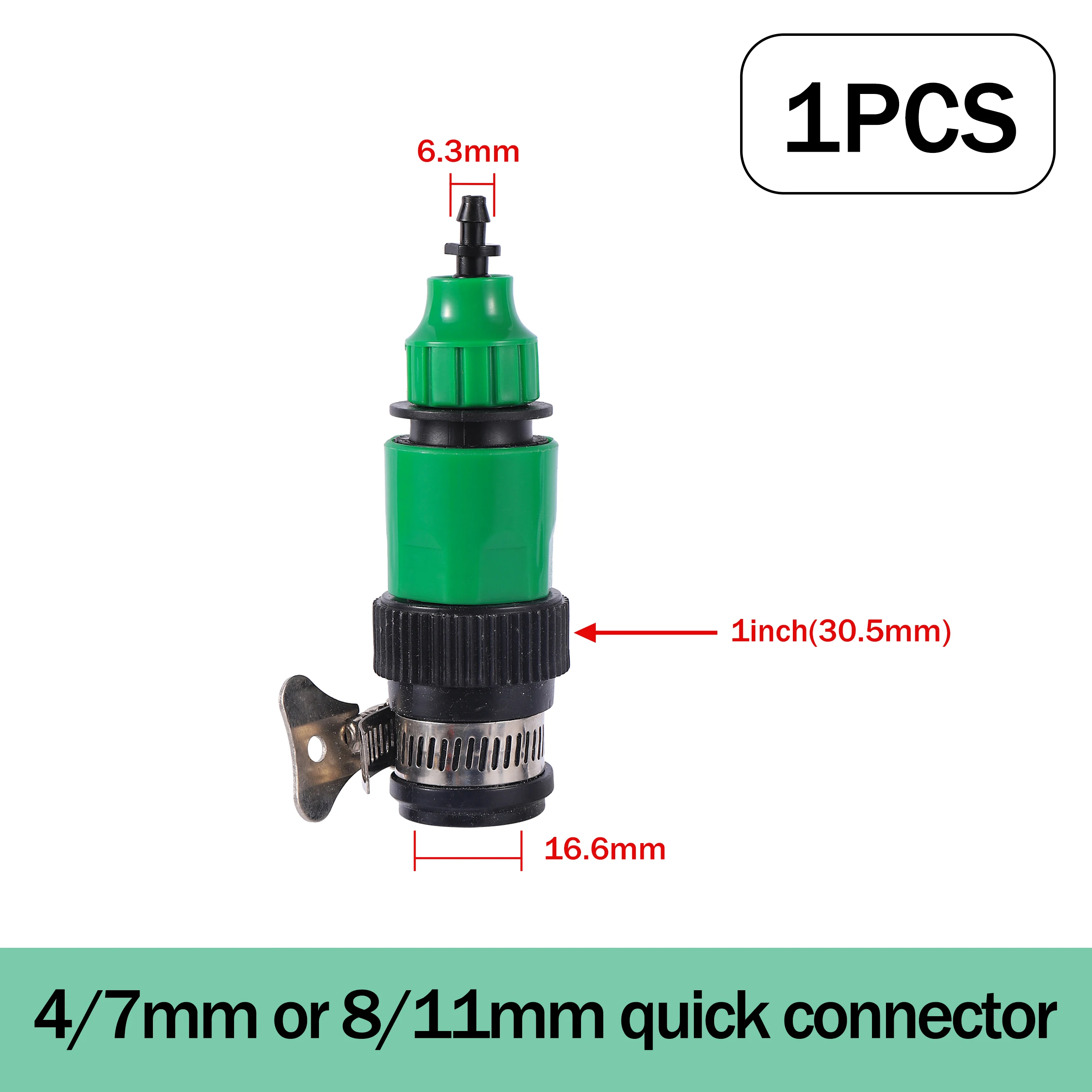 Conector rápido de manguera de jardín, adaptador de manguera de riego de 3/4,16MM ,1/2 pulgadas, Kit de conexión de reparación de tubería de agua