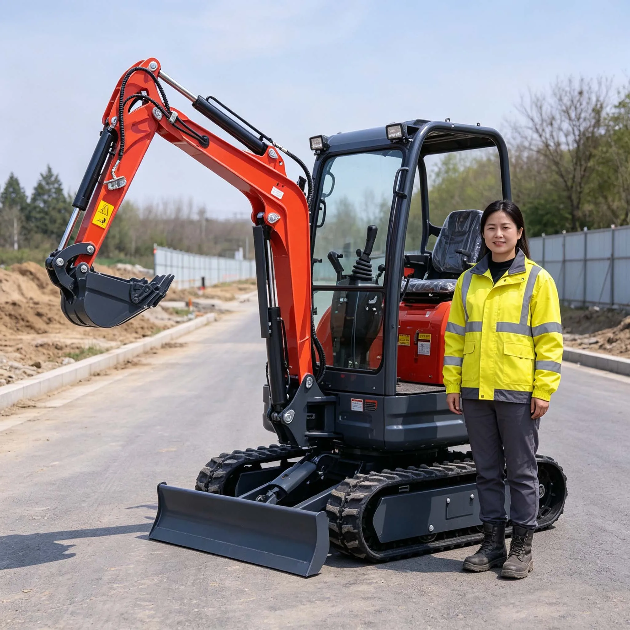 Smooth Hydraulic Output Waterproof Controller Durable Crawler Excavator For Long Time Continuous Work