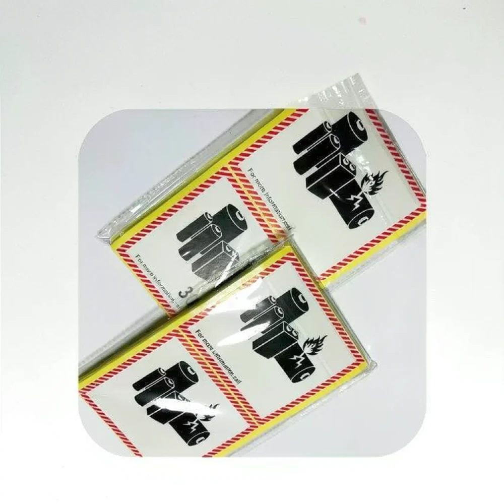 Lithium Battery Identification Warning Label UN3481 UN3480 Adhesive Sticker For Transportation Safety Parcel Logistics Supply