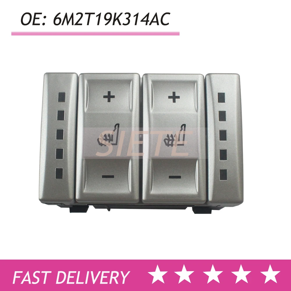 OEM 6M2T19K314AC BS7T19K314AB For Ford Galaxy MK3 S-MAX Mondeo MK4 Seat Heating Button Control Switch