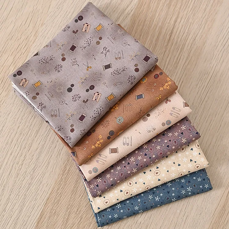 

50x110cm Pure Cotton Printed Patchwork Fabric, Costura Fabrics For Sewing Tela Algodon DIY Handmade Sewing Supplies Cotton Fabri