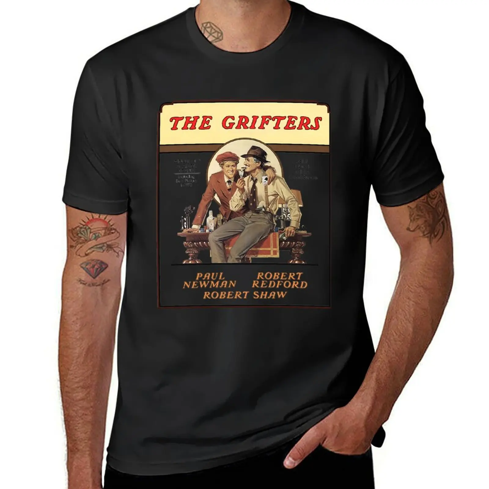 The Sting X The Grifters T-Shirt cute tops Short sleeve tee Men's t-shirt