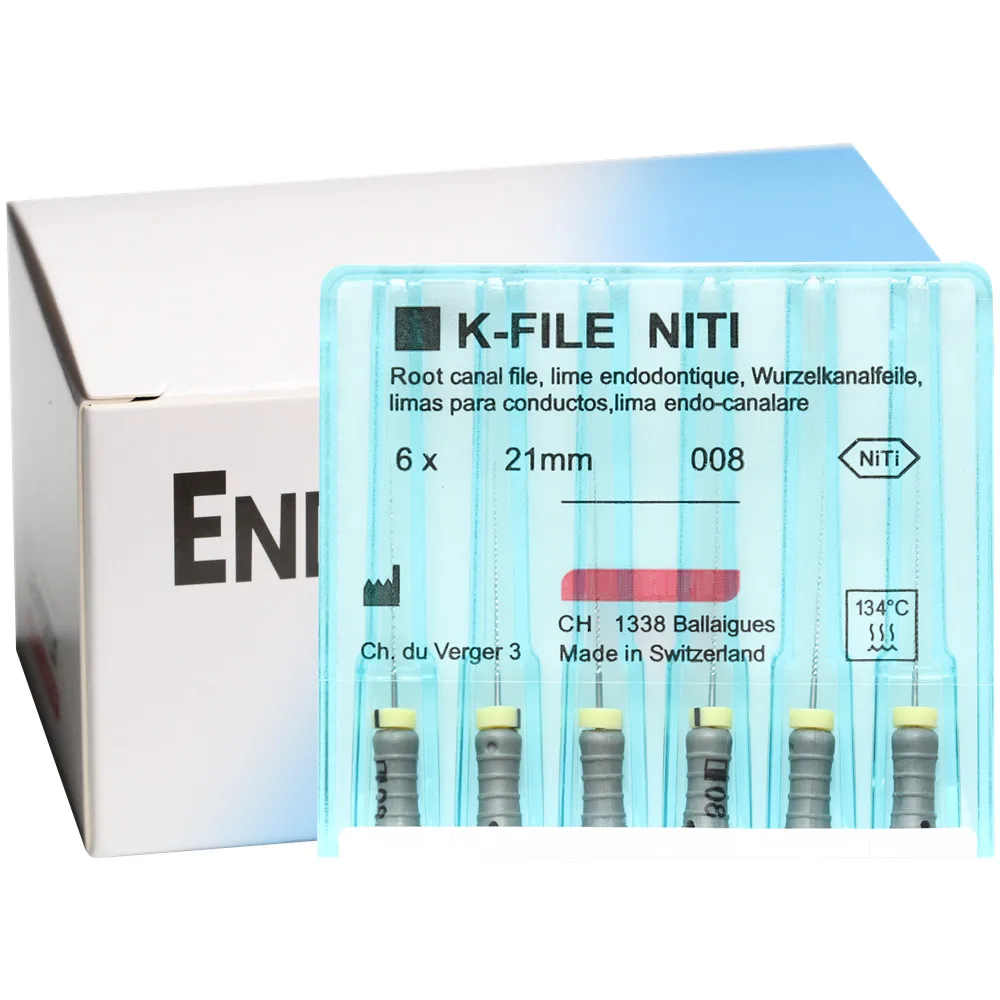 10 Packs 21/25/31mm Dental K-FILE NITIFLEX NiTi Flexible Root Canal Files lima endo-canalare Hand Use Endodontic Dentistry Tools