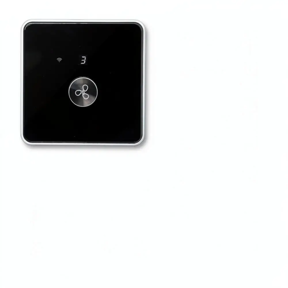 Zigbee Smart Fan Controller Rotary Switch 5 Speed Adjustment Digital Display Wall Mount For Tuya Compatible Home Tool