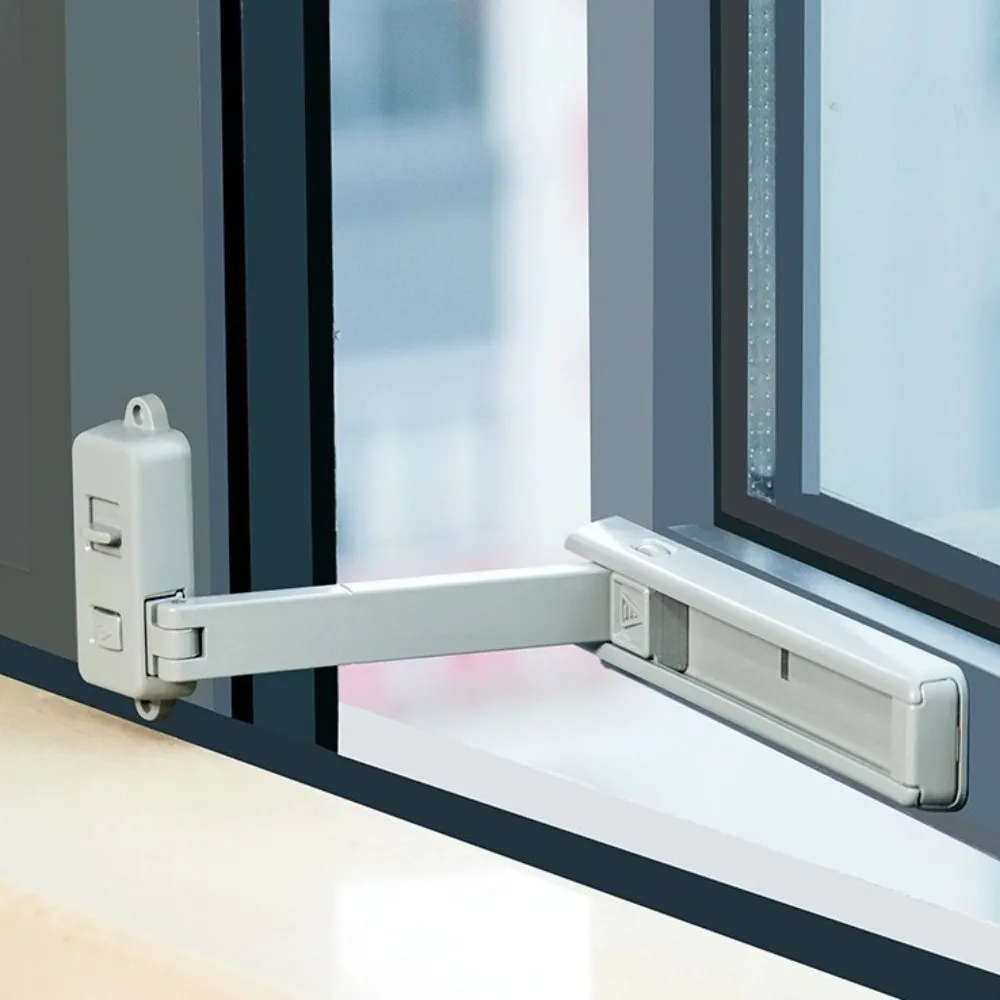 Useful Plastic Kid Safety Lock Adjustable Easy Install Door Locks Wind Brace Anti-Falling Limit Holder Pet Security
