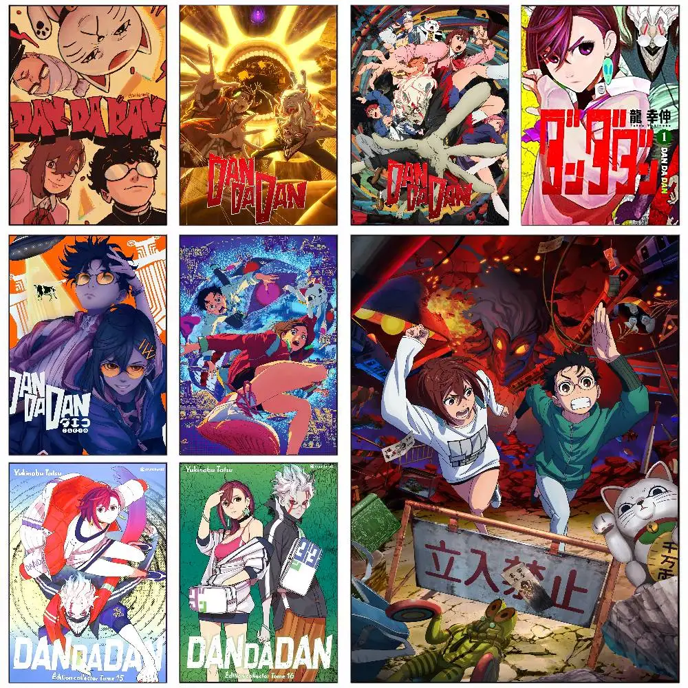 Classic Anime D-DandadanS Poster HD Art Sticky Wall Waterproof Home Living Room Bedroom Bar Aesthetic Decoration