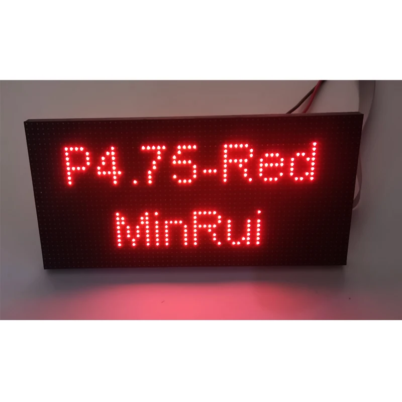 P4.75 Indoor Single Red Color 304*152mm SMD Module 64x32Pixels LED Display Panel Sign