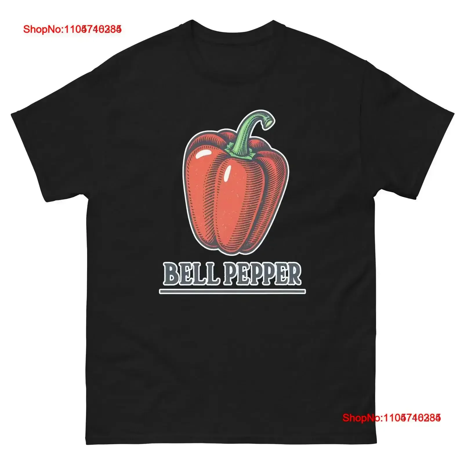 Bell Pepper Fruits Vegetables Fresh Food Groceries T Shirt vintage Washed Breathable Top For Everyday Wear homme graphic
