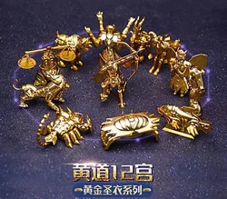 Figuras de acción de Saint Seiya, 12 Constelaciones, colección de juguetes de PVC, regalos para amigos