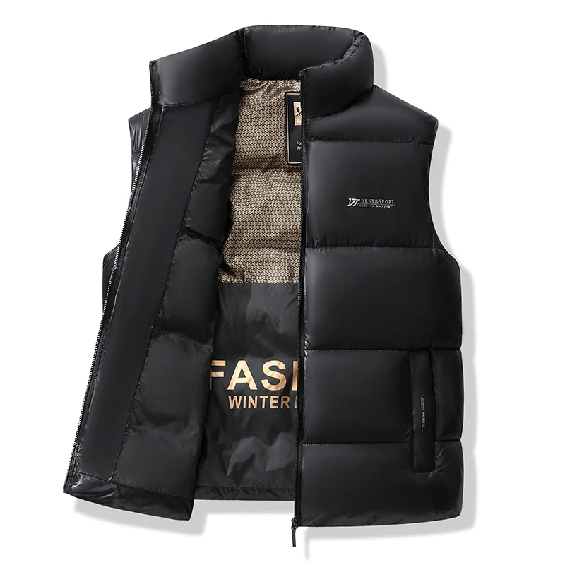 

Новинка для мужчин, съемная шапка, рабочая одежда, хлопковый жилет, пальто, осень-зима, мужской модный брендовый жилет, мужские зимние жилеты цвета хаки, жилеты