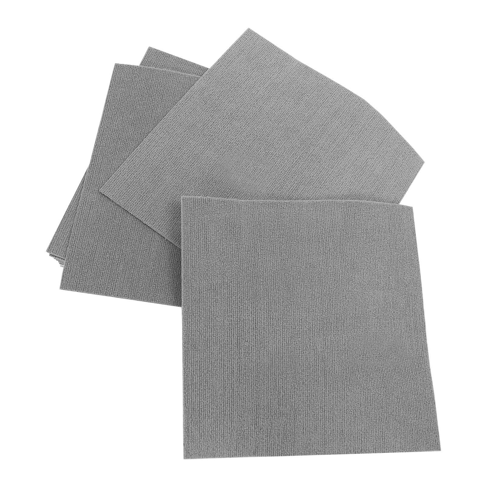20pcs 50*50cm Self Adhesive Carpet Floor Tiles Sticker Square Rugs Peel And Stick Mat Diyflooring For Bedroom Home Decor Light Gray/Black/Dark Gray