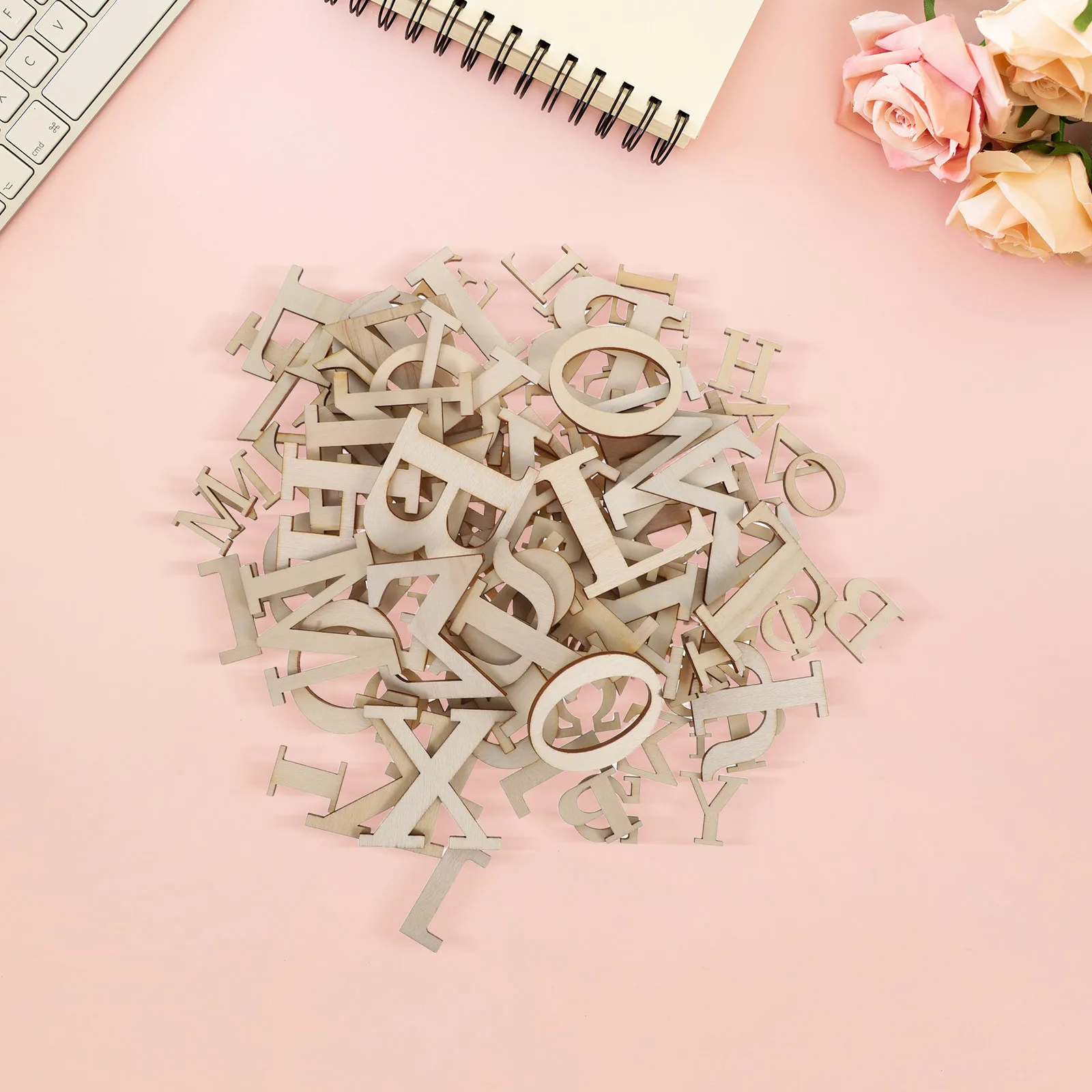96 قطعة الحروف اليونانية الخشبية الأبجدية البلاط السلس قطع مصقولة يدويا للأطفال DIY بها بنفسك جدار ديكور المشاريع الحرفية الأنشطة المدرسية المنزلية #3