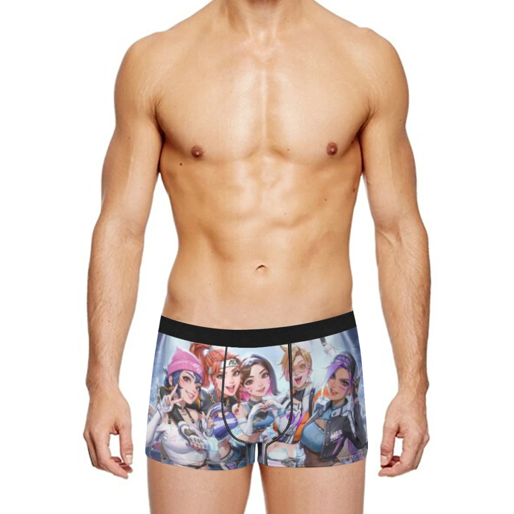 Vedeo-Game-Overwatch Heren Onderbroek Man Ademende Boxershort Heren Slipje Ondergoed Cadeau