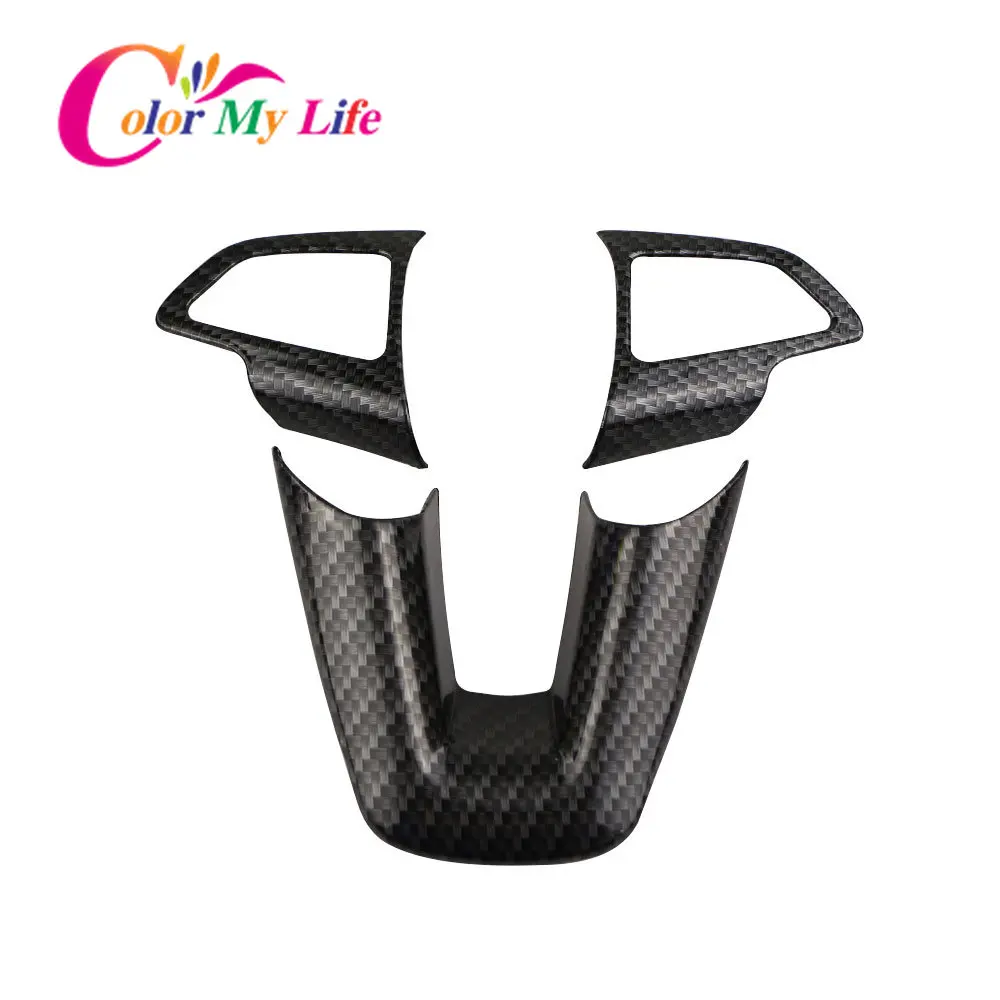 ABS Steering Wheel Button Panel Decoration Trim Sticker for Ford Focus 3 MK3 2015 - 2018 Car Stickers Accessories