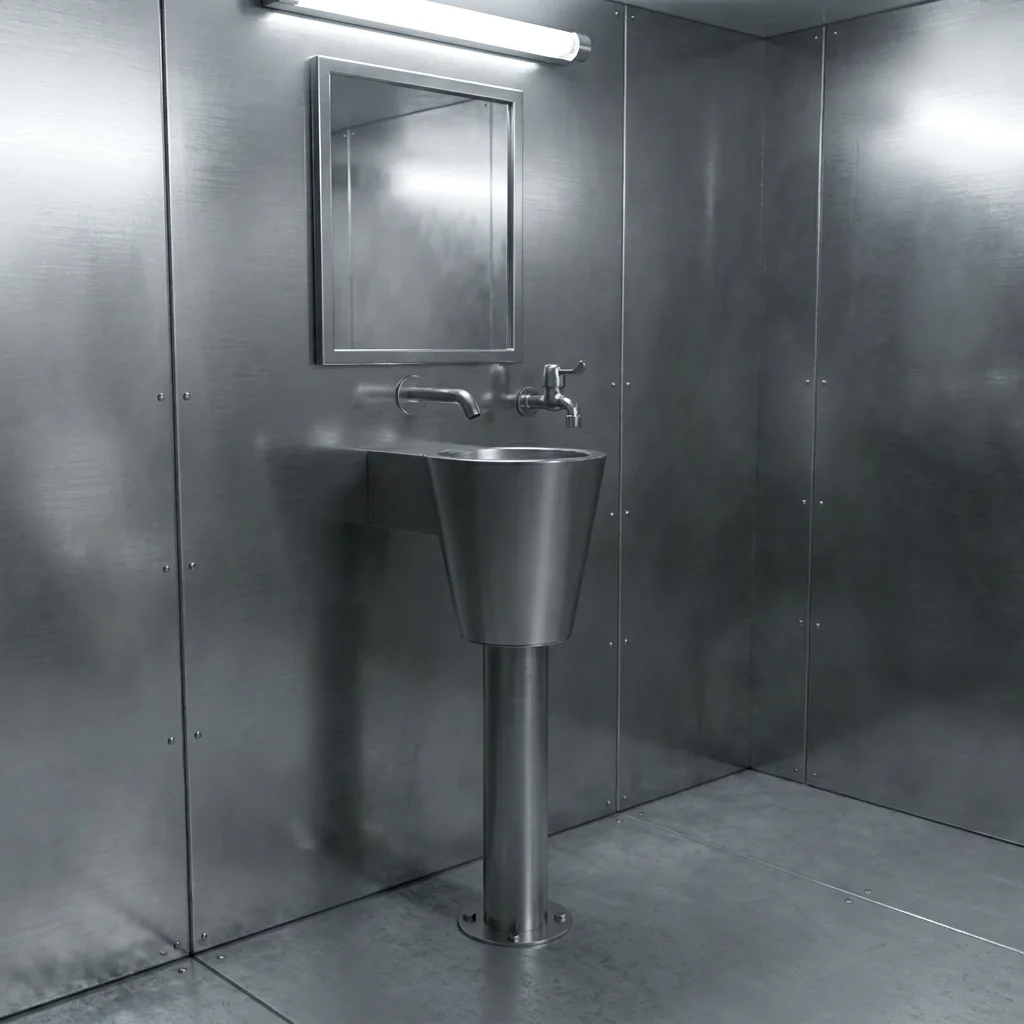 Modern Wind Wash Basin 304 Stainless Steel Countertop Wash Basin Long-term rust and Corrosion Resistance.