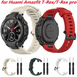 Cinturini sportivi in Silicone di ricambio con strumento per braccialetti regolabili Huami Amazfit t-rex pro per Huami Amazfit t-rex