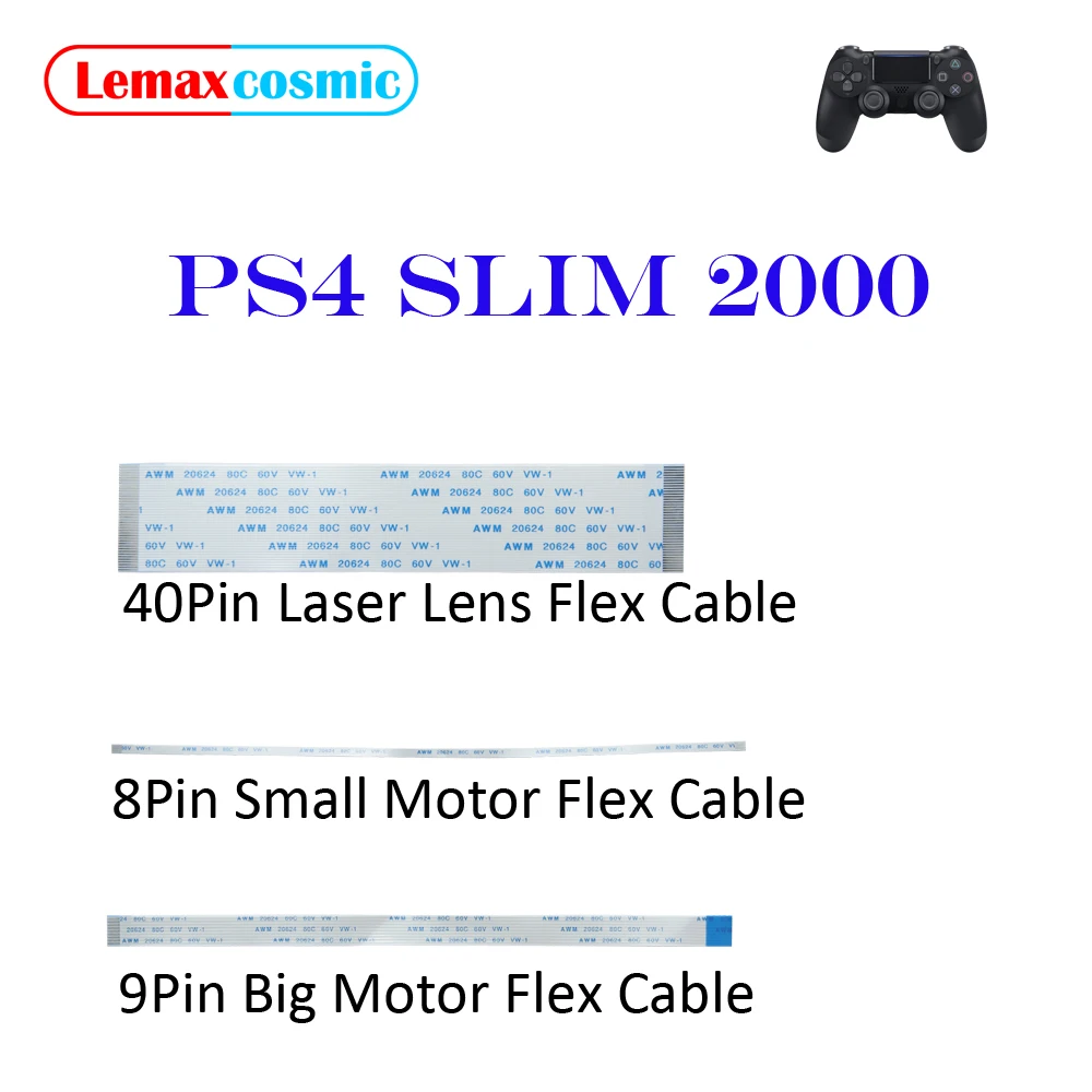 Cable flexible de repuesto para la lente láser de la unidad de DVD, cable para el motor grande y el motor pequeño, cables láser para Sony Playstation 4 PS4 Slim 2000