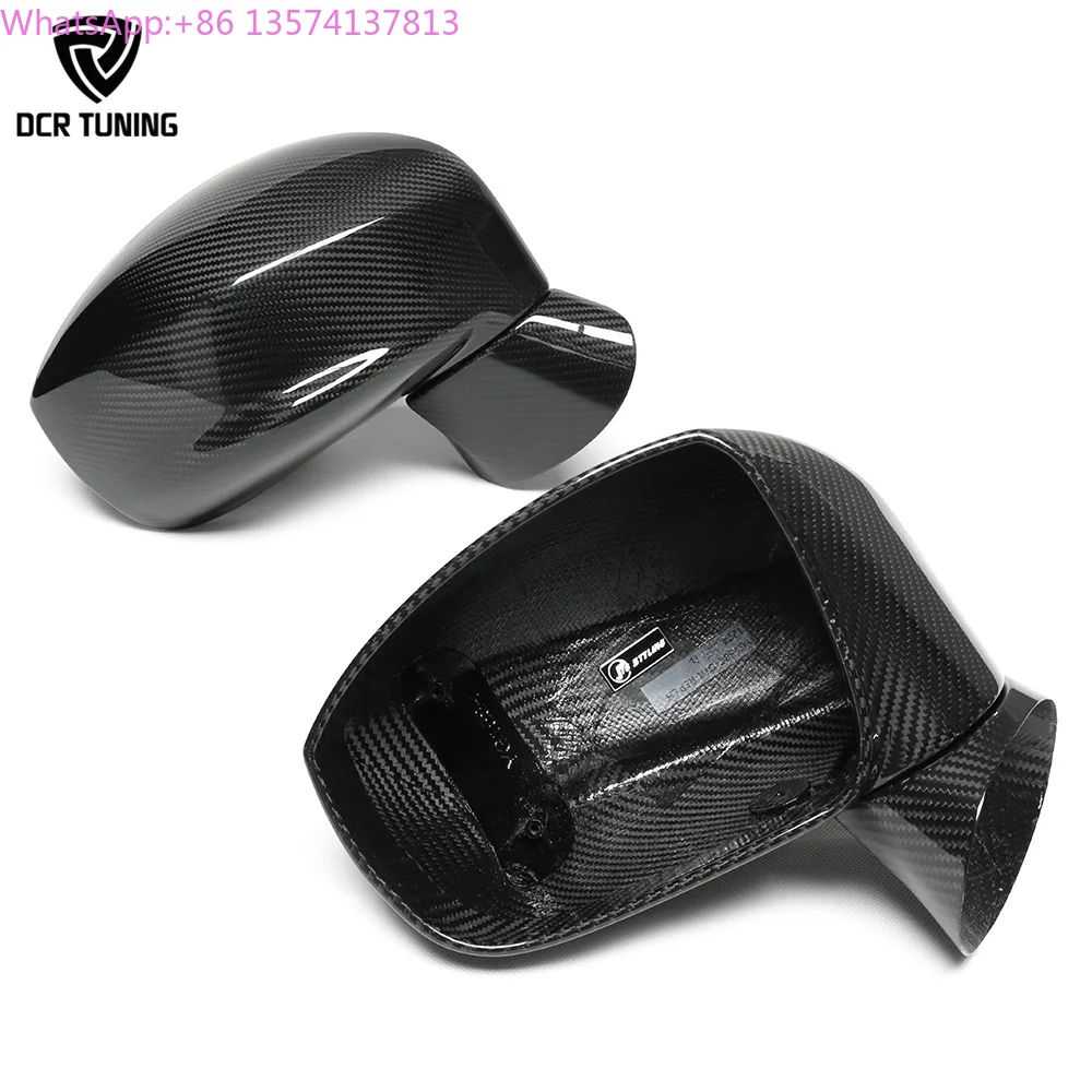 

For Nissan GT-R R35 Dry Carbon Fiber Mirror Cover Replacement GTR NISMO 2008-2024 Prepreg Carbon Rearview Wing Mirror Casing