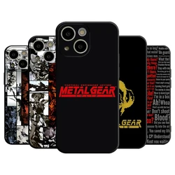 Metal Gear Solid Phone Case For 14 Pro Max For Apple Iphone 16 15 Po Max 12 Mini 11 13 Pro Xr X Xs 8 7 Plus Back Cover