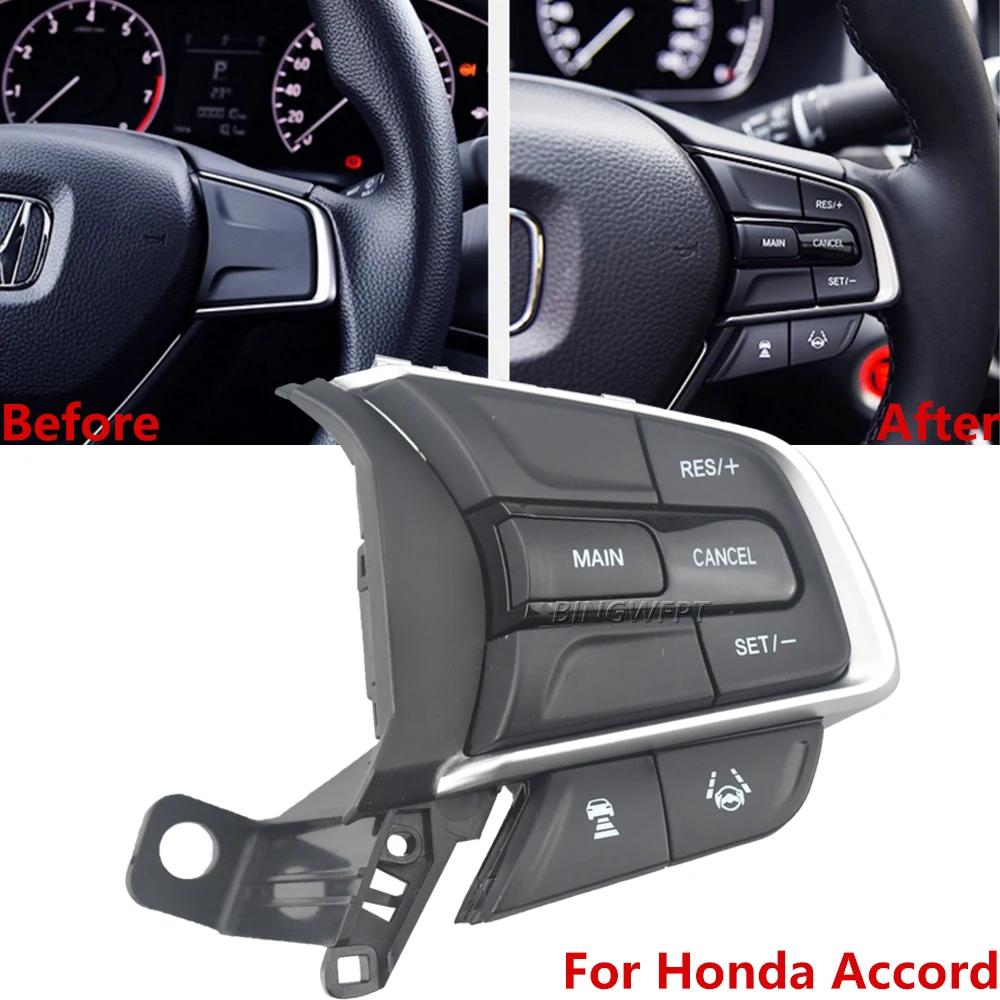 

High Quality Right Side Multifunction Steering Wheel Cruise Control Buttons For Honda Accord 2018 2019 2021 2022 Auto Part