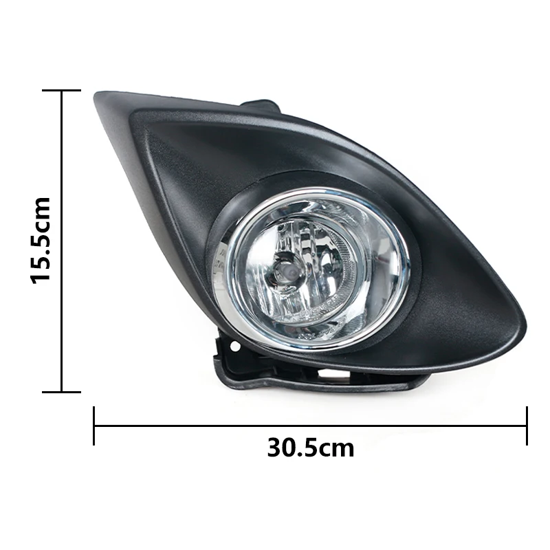 1 Set Fog Lamp Assembly For Mazda 2 Demio 2010 2011 2012 2013 2014 Foglight Anti-Fog Reflector Lamp Fog Light Cover Grille Trim