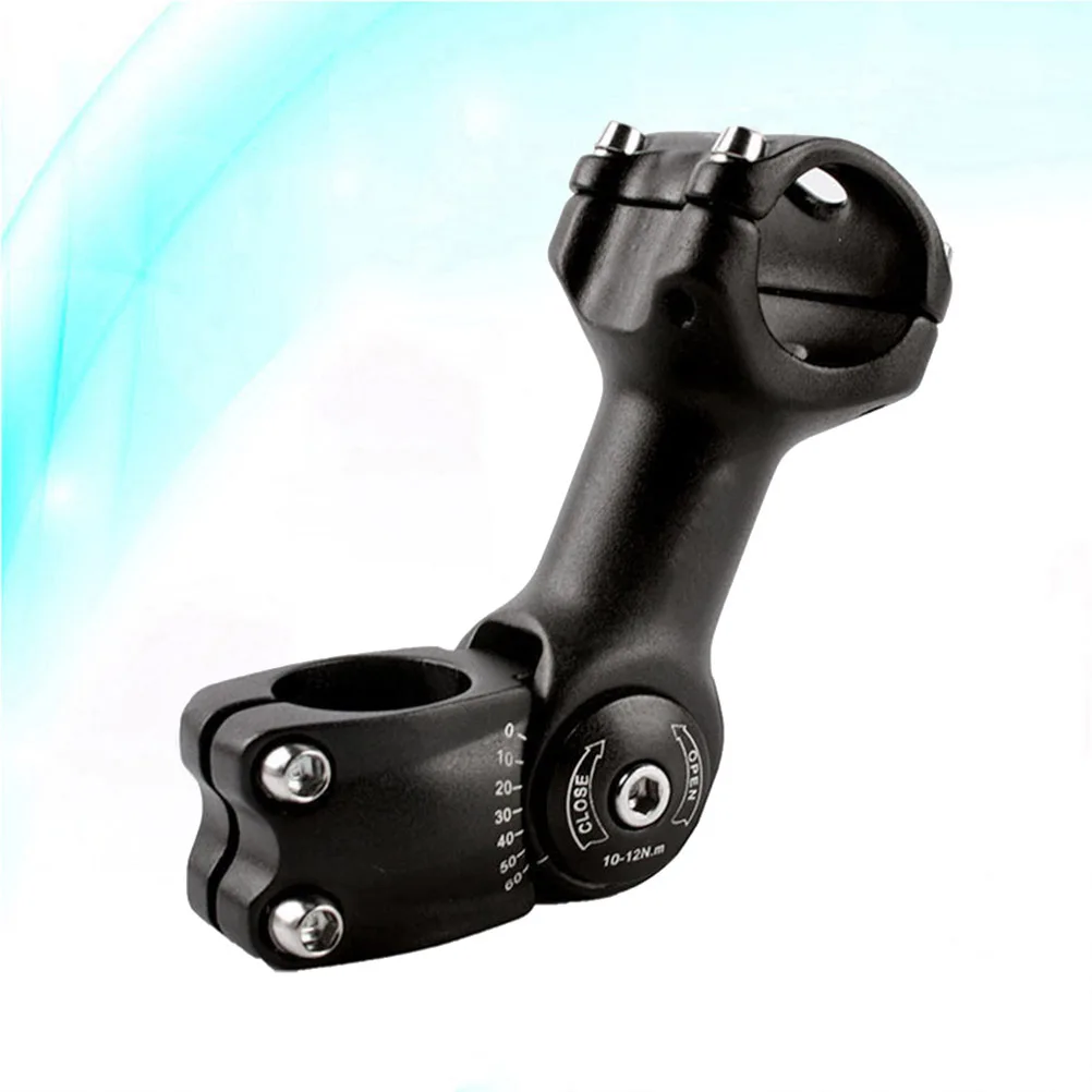 

Aluminum Alloy Handlebar Stem Riser Adjustable Angle Front Fork Bike Mount Durable High Grade Material Shock Absorption