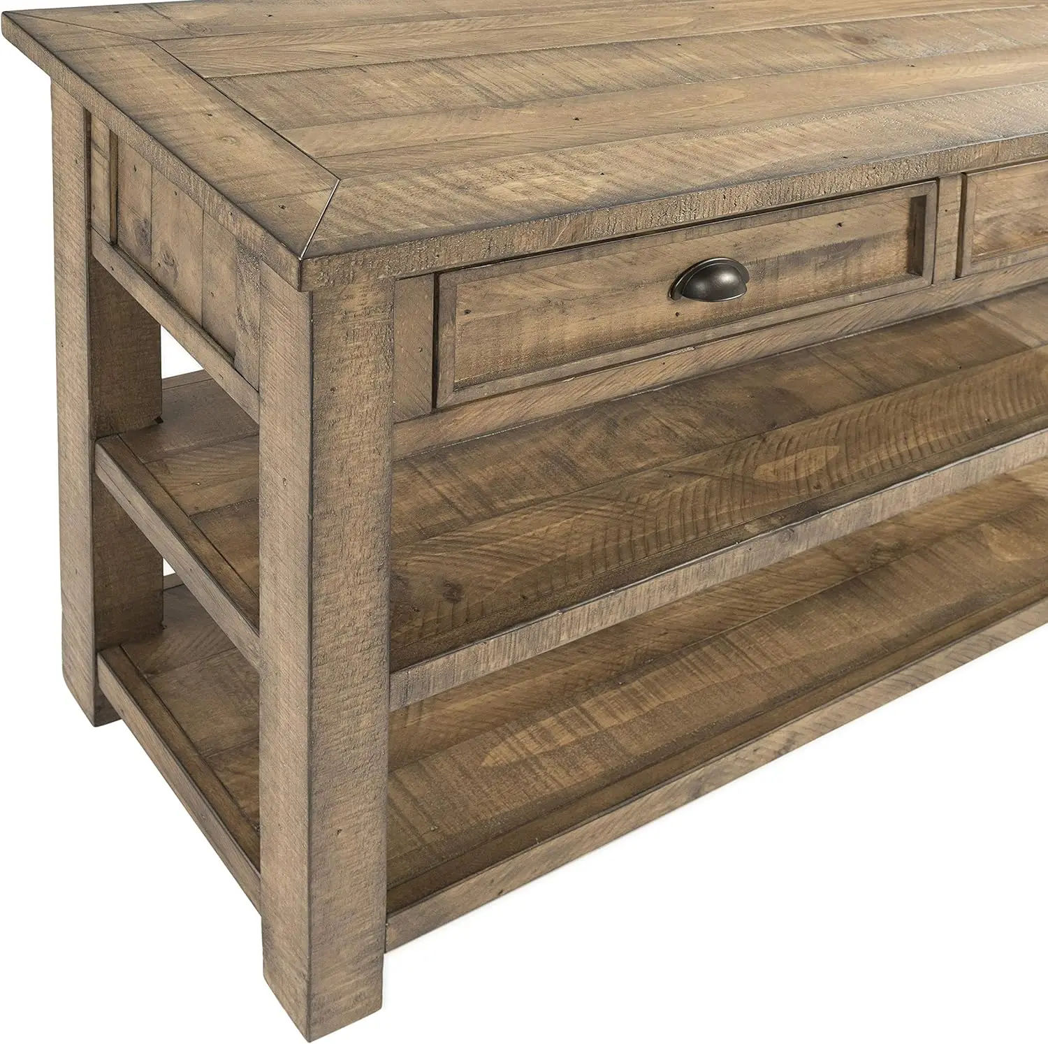 Thuis Monterey Massief Houten Bank Console Tafel Teruggewonnen Natuurlijk