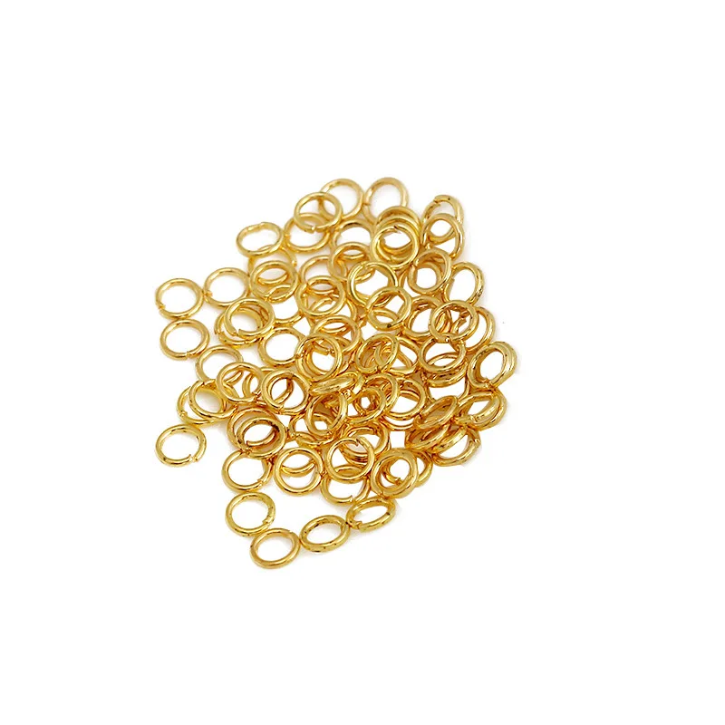 Thick 18K Gold Plated Copper Jump Rings for Jewelry Making Findings Open Jump Rings for Necklace Earrings Bracelet For DIY Craft