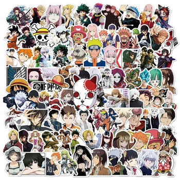 10/30/50/100 adet Mix karikatür Anime çıkartmalar Naruto Jujutsu Kaisen Titan çıkartmaları DIY dizüstü telefon araba Sticker çocuk oyuncak için