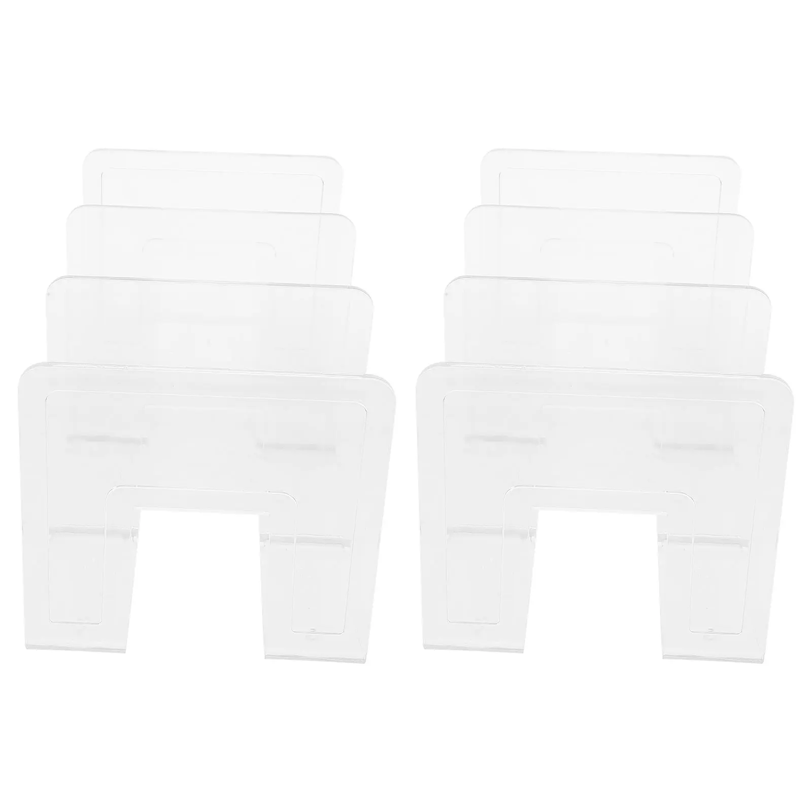 

2 Pcs Plug Books and Stationery Office Holders Acrylic Storage Organizer for Desk