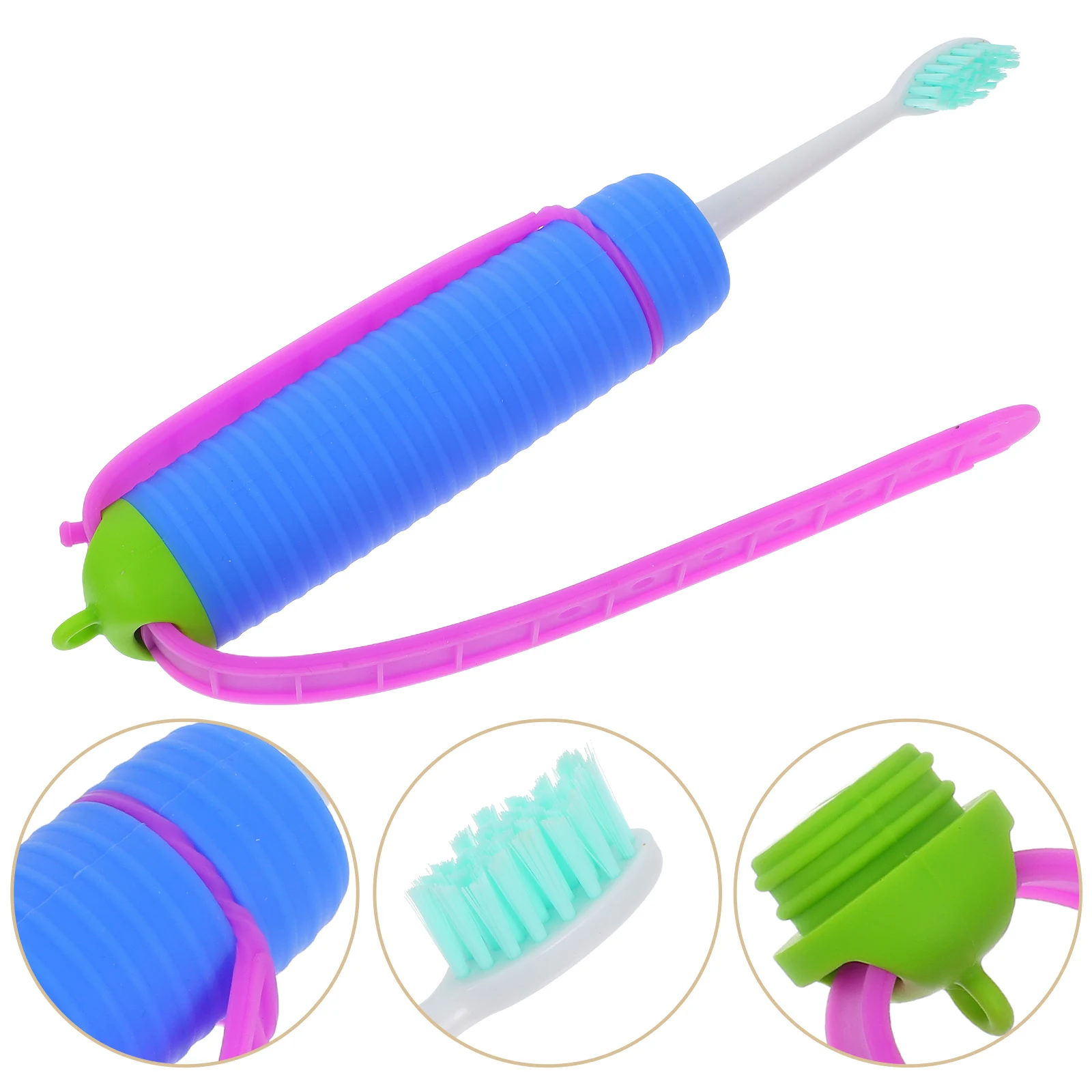 

Elderly Auxiliary Toothbrush Soft Silica Gel Medium Travel Spoon for Seniors Portable Dental Care Oral Cleaning Supplies