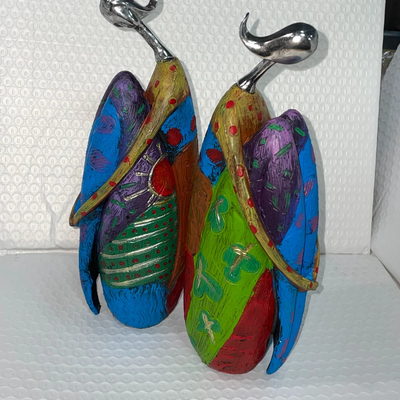 الشمال نمط الإبداعية مجردة ديكور المنزل الشكل النحت غرفة المعيشة الفن الحديث تمثال مكتب الديكور هدايا عيد الميلاد #2