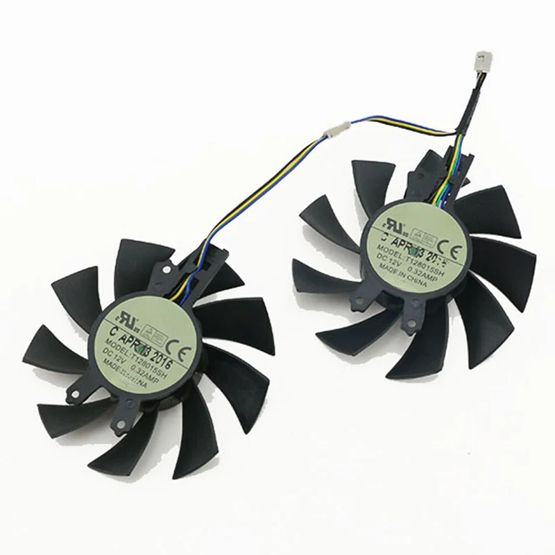 Z For Hasee GTX950 960 750ti GM50Ti Graphics Card Cooling Fan 75mm T128015SH 4Pin