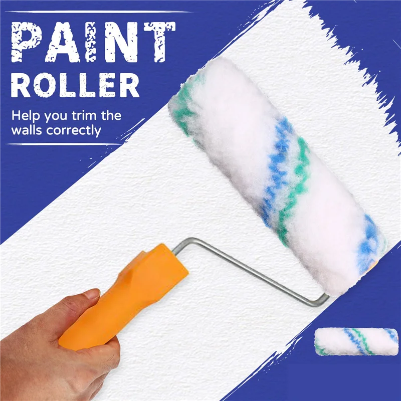 

FAST-100 шт., 4 дюйма, 100 мм, профессиональный набор валиков для настенной краски, мини-валик, красное покрытие, обрезной станок, вращающаяся кисть для стен