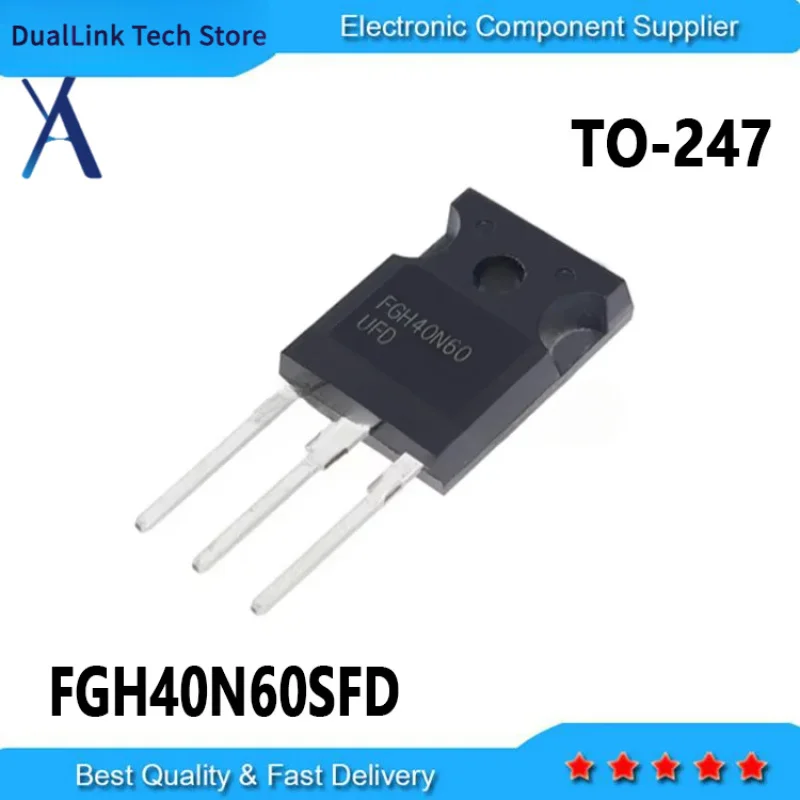 10PCS New and Original FGH40N60UFD FGH40N60 40N60  FGH40N60SFD TO-247 40A 600V