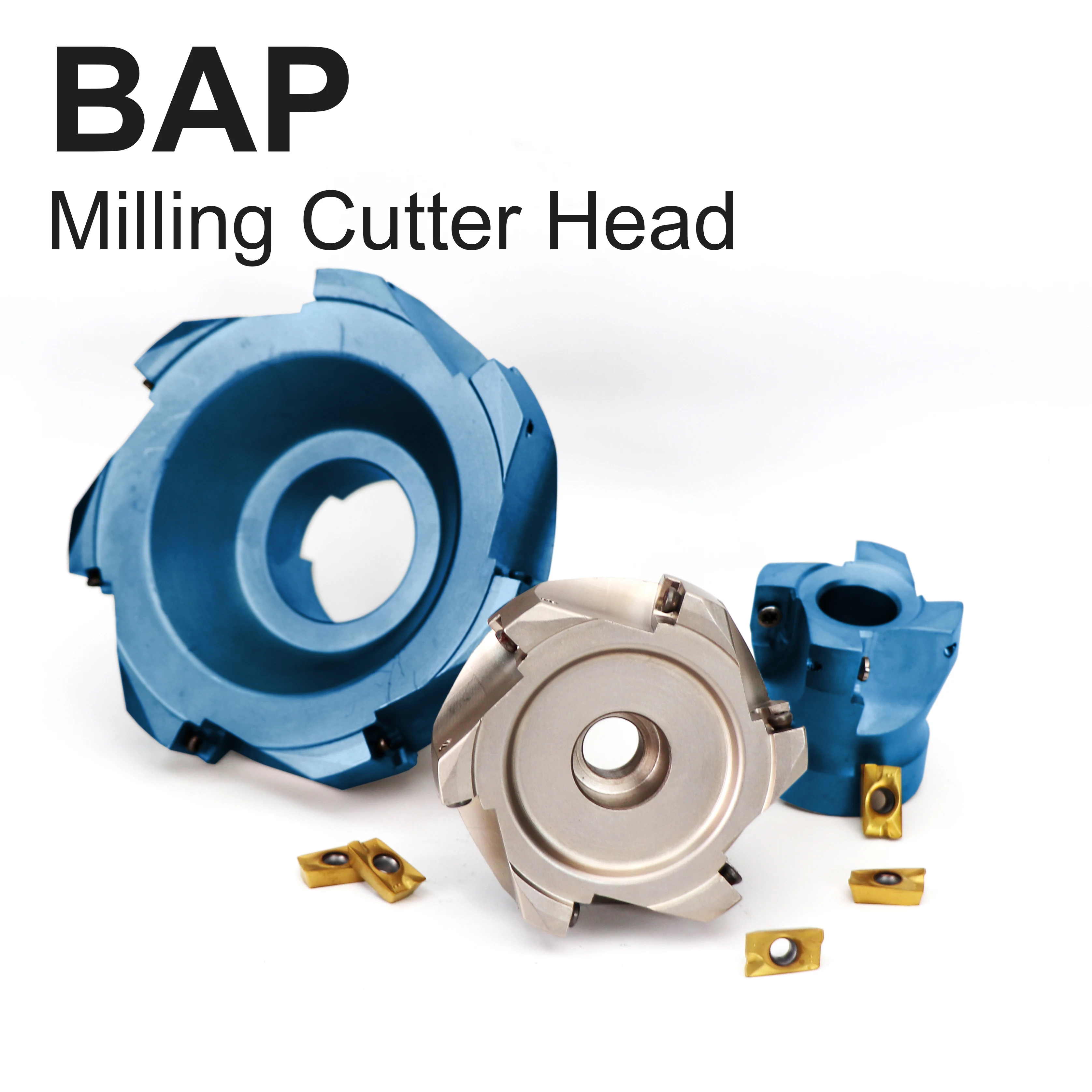 Cabezal de fresado frontal MZG BAP BAP400 BAP400R de 50, 63, 80, 100, 125, 160, 200, 250 mm con hombro de ángulo recto para insertos de carburo APMT1604