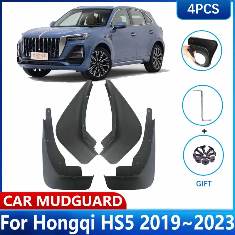 

Car Wheel Fender MudFlaps For Hongqi HS5 2019~2023 2022 2021 Mud Flap Guards Splash Front Rear Protect Mudguard Auto Accessories