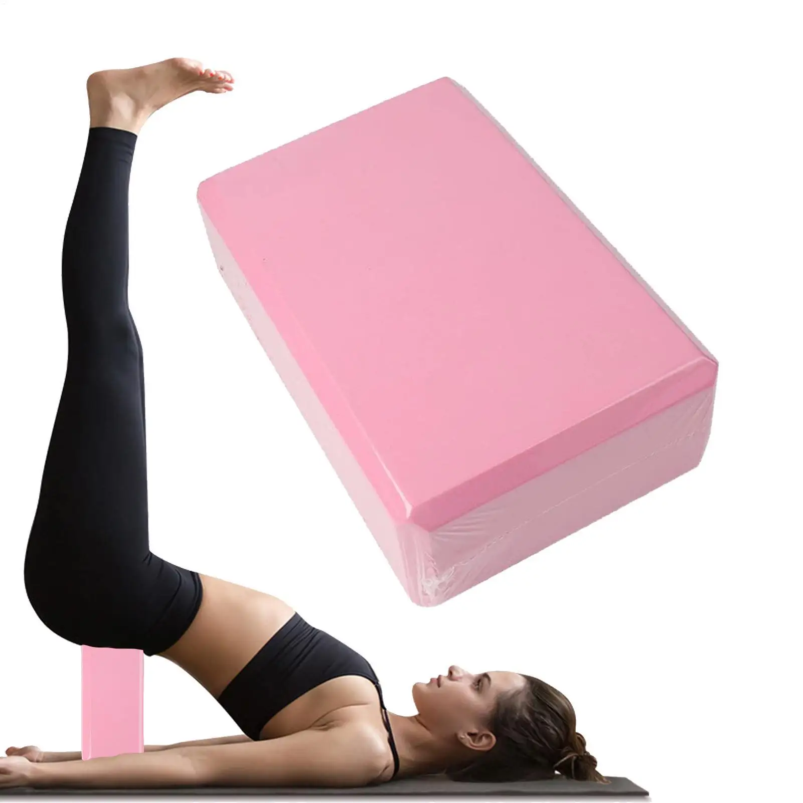 EVA Foam Yoga Block Props Brick Gym Pilates Yoga Column Back Exercise BodyBuilding Fitness Sport Workout Equipment for Home