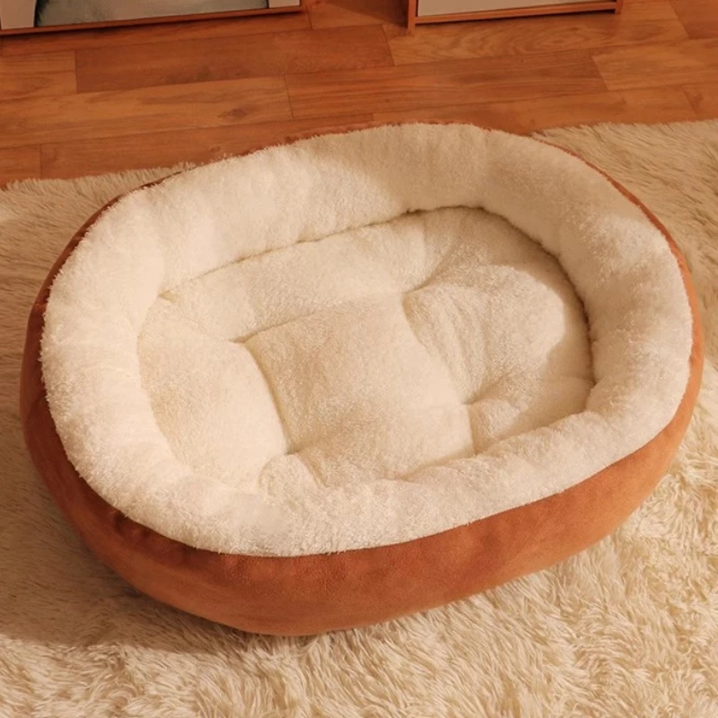 Gato de pelúcia cama de inverno quente casa fofa aconchegante macio acessórios de móveis suprimentos coisas coisas casita para gatos animais de estimação produtos