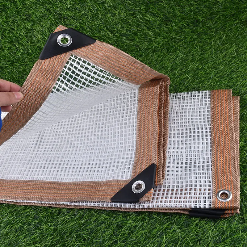 160GSM شفافة بولي ايثيلين شبكة القماش المشمع في الهواء الطلق العريشة قماش القنب ، ستارة نباتات للحديقة غير نافذ للمطر القماش نافذة المنزل يندبروف فيلم #2